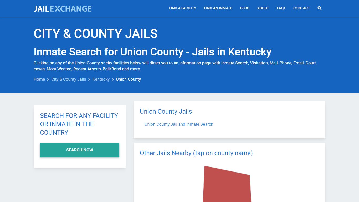 Inmate Search for Union County | Jails in Kentucky - Jail Exchange
